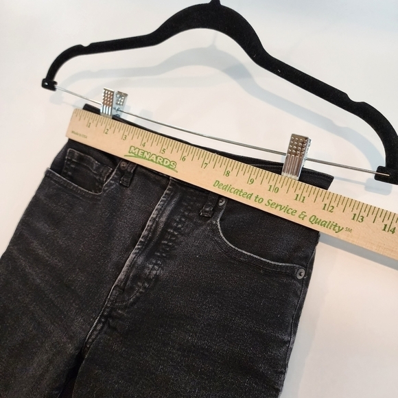 Everlane Grey Washed Black Jeans High Rise Skinny Stretch‎ Denim Jeans sz 25 - Picture 7 of 10